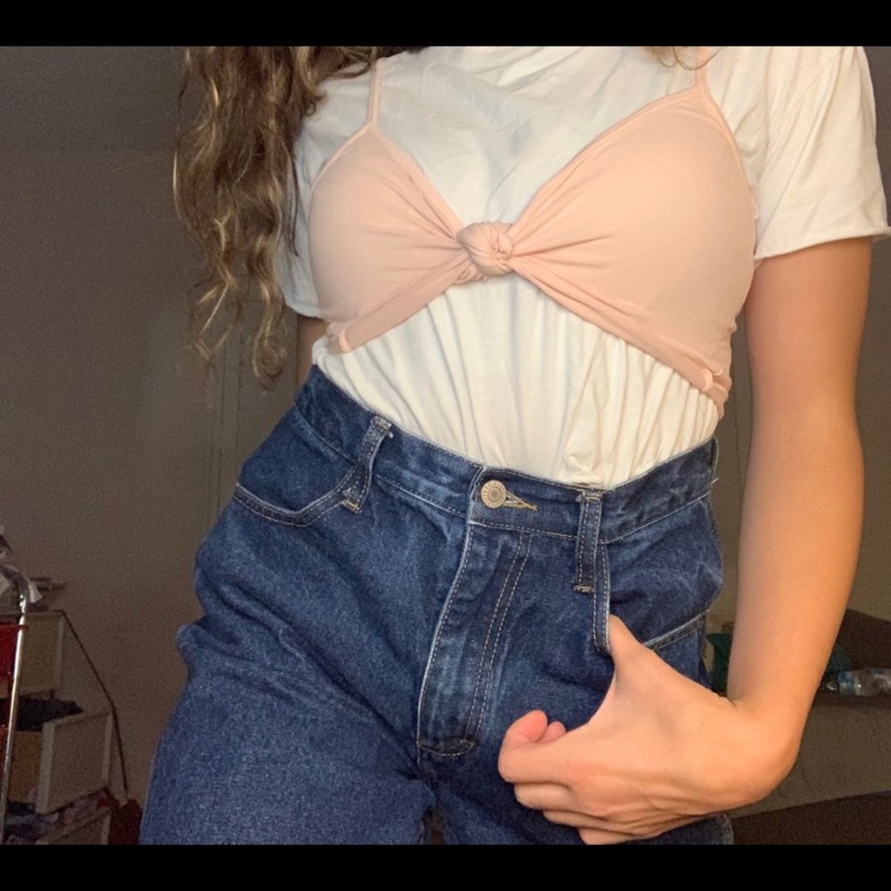 Pink crop top